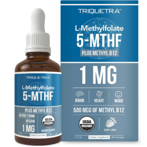 Organic Methyl Folate 1000 mcg + Methyl B12 Cofactor